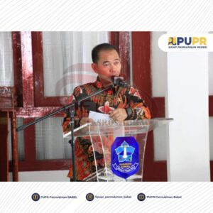 Bupati Bangka Menghadiri Penyerahan Aset BMN Kementerian PUPR Kepada Kabupaten Bangka