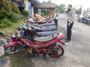 Bubarkan Aksi Balap Liar, Satlantas Polres Pamekasan Kembali Mengamankan 12 Unit Sepeda Motor
