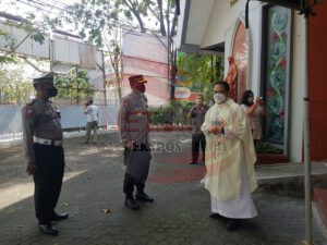 Berikan Pelayanan Keamanan Perayaan Hari Raya Paskah, Kapolres Pamekasan Cek Tempat Ibadah Gereja