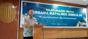Pindah Tugas, Kapolres Simeulue Pamitan dengan sejumlah Wartawan