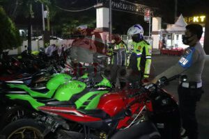 Jelang Lebaran Satlantas Polres Paskot Amankan 100 lebih motor Protolan dan Knalpot Brong.