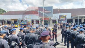 Situasi Aman Kondusif, Kapolres Pamekasan Pimpin Apel Konsolidasi Pengamanan Pilkades Serentak 2022