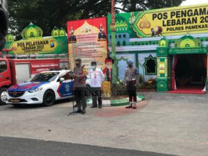 Inilah Beberapa Penekanan Kapolres Pamekasan Saat Pimpin Giat Pengamanan Malam Takbiran Idul Fitriah 1443 H