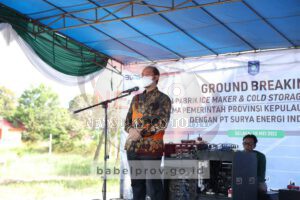 Desa Sadai Jadi Pilot Project Pembangunan Cold Storage Tenaga Surya di Babel