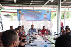 Kapolres Aceh Barat Hadiri Kegiatan Coffee Morning Bersama PWI