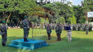 Dandim 0826 Bacakan Amanat Kepala Staf AD Saat Gelar Upacara Apel Rutinitas