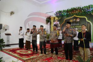 Semarak Hari Bhayangkara Ke- 76, Polres Pasuruan Kota Gelar Festival Sholawat Albanjari dan Lailatus Sholawat