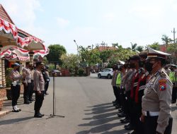 Wakapolres Pimpin Apel Pengamanan Ziarah Makam dan Tasyakuran warga tingkat II PSH Winongo Tunas Muda