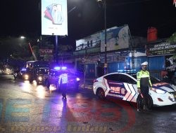 Cegah Rombongan Pencak Silat yang Berkonvoi Polres Madiun Kota Lakukan Penyekatan dan Patroli Skala Besar