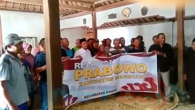 Komunitas Petani Tradisional Kecamatan Karas Magetan Jawa Timur Deklarasikan Prabowo Subianto Menjadi Presiden 2024