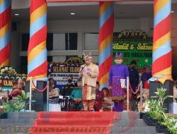 Upacara HUT Kota Pangkalpinang Ke 265 di Halaman Gedung Walikota Kota