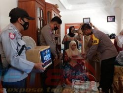 Kapolres Pamekasan Anjangsana ke Anggota Polri Yang Alami Sakit Menahun