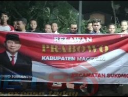 Di Magetan, Puluhan Relawan Prabowo Dari Komunitas Seniman Deklarasikan Prabowo Presiden RI 2024