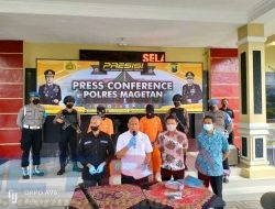 Curi Kayu Milik Perhutani, Pelaku Berinisial DM Berhasil Diamankan Satreskrim Polres Magetan