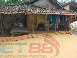 Wanita Lansia di Desa Plakpak Tempati Rumah Tidak Layak Huni