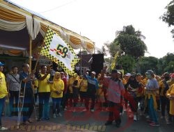 Viral…!!! Ribuan Peserta Semarakkan Jalan Sehat Dalam Peringatan HUT Golkar ke-58 di Magetan