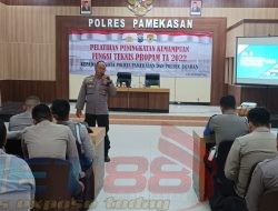 Tingkatkan Kemampuan PRESISI, Polres Pamekasan Gelar Latihan Peningkatan Kemampuan Fungsi Teknis Propam