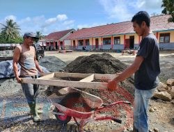 Diketahui Material Pasir Bercampur Karang Jari, Kepala Sekolah Langsung Ambil Tindakan