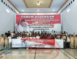 Rapatkan Barisan Untuk Pemenangan H. Prabowo Subianto Presiden RI 2024, Ratusan Peserta dari Komunitas se-Mataraman Gelar Forum Dukungan