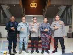 Kunjungan Kehormatan, Kapolda Gorontalo Sambut (Laksma) TNI Nouldy J Tangka CHRMP