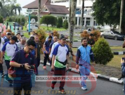 Jalan Sehat HUT ke-51 KORPRI Jadi Ajang Silaturahmi Anggota KORPRI Kep. Babel