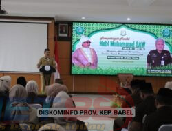Hadiri Peringatan Maulid Nabi, Sekda Soroti Kerukunan Umat Beragama di Kep. Babel