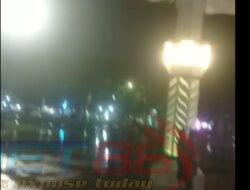 Peresmian Taman Alun Alun Trunojoyo Sampang Diwarnai Rusaknya Payung Raksasa