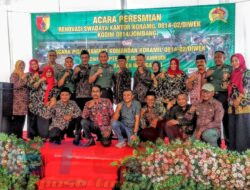 Dandim 0814/Jombang Hadiri Peresmian Renovasi Swadaya Kantor Koramil dan Pisah Sambut Danramil 0814-02/Diwek