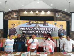 Gelar Press Release, Satreskrim Polres Magetan Berhasil Ungkap Kasus Curanmor