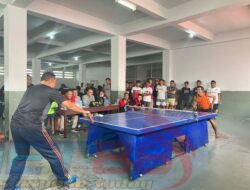 Jalin Tali Silaturahim Antar Pegawai dan WBP, Lapas Narkotika Kelas IIA Pamekasan Gelar Turnamen Tenis Meja