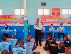 110 Warga binaan laksanakan tes urine, Lapas Pamekasan gelar skrining awal program rehabilitasi