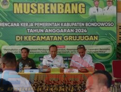 Drs. Hadi Sarwono Pimpin Langsung Musrenbang di Aula Kecm Grujugan Bondowoso