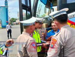 Jelang Mudik Lebaran, Satlantas Polres Magetan Lakukan Ramp Check Uji Kelayakan