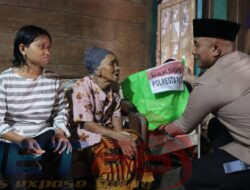 Kapolresta Pati Bagikan Ratusan Paket Sembako Kepada Kaum Dhuafa