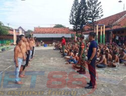 Tingkatkan Kedisiplinan Warga Binaan, Lapas Pamekasan bersama Kodim 0826 Pamekasan Latih PBB