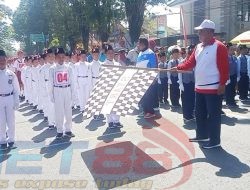 Gerak Jalan Tingkat SD se Kab. Bondowoso Meriahkan HUT RI ke 78