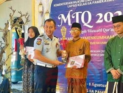 Penutupan Lomba MTQ Piala Kakanwil Kemenkumham Jatim 2023, Lapas Pamekasan Juara Umum Kategori Warga binaan