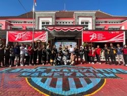 HUT ke-11 tahun, IWO PD Pamekasan Lakukan Senam Sehat Bersama Forkopimda