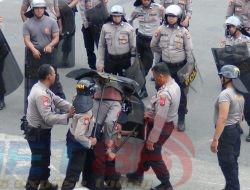 Antisipasi Kerusuhan menjelang Pemilu 2024, Polres Langsa Memperkuat Formasi Dalmas