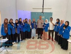 Polres Pasuruan Kota Berikan Paparan Kegiatan Narasumber Analisi Pertahanan dan Keamanan Dalam Rangka Sekolah Kader Kopri -VI PMII.