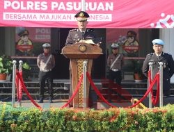 Wakapolres Pasuruan Pimpin Upacara Peringatan Hari Sumpah Pemuda Ke- 95.
