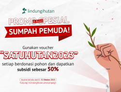 Peringati Hari Sumpah Pemuda, Donasi Pohon di LindungiHutan Diskon 50%