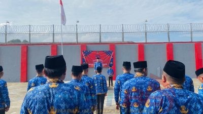 Dirgahayu KORPRI ke-52 Tahun 2023, Lapas Pamekasan Gelar Upacara Bendera