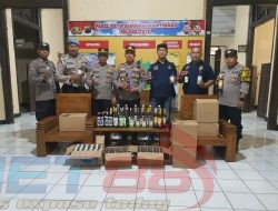Ratusan Miras Diamankan, Kapolsek Tayu Buktikan Brantas Miras di Wilayah