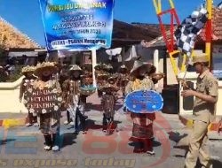 Tk PGRI I Mangaran Turut Andil di acara Pawai Ibu dan Anak di Kec. Mangaran