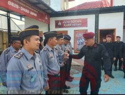 Apel Pengamanan dan Penggeledahan di Lapas Arjasa Gandeng Polsek dan Danramil Kangean