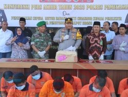 Polres Pamekasan Berhasil Turunkan Gangguan Kamtibmas Sepanjang Tahun 2023 Selesaikan 137 Perkara