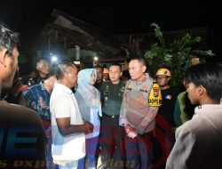 Kapolres Bondowoso Bersama Forkopimda Sambangi Korban dan Lokasi Terdampak Puting Beliung
