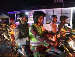 Harkamtibmas, Polres Pamekasan Bersama Kodim 0826 Gelar Patroli Skala Besar