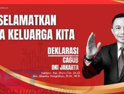 Selamatkan Jiwa Keluarga Kita, Slogan Dharma Pongrekun, Dalam Deklarasinya Maju Pilkada DKI 2024